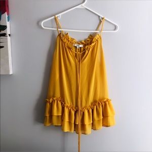 Sheer Yellow Tanktop